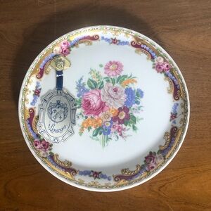 Vintage Depos T Limoges decorate floral 7.5 inch plate